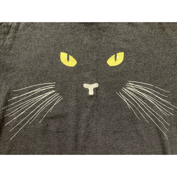 ‘Black cat Moonlight Magic spell cutoff crop top - Picture 4 of 7